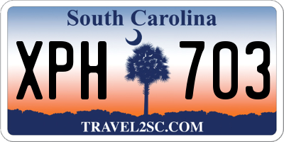 SC license plate XPH703