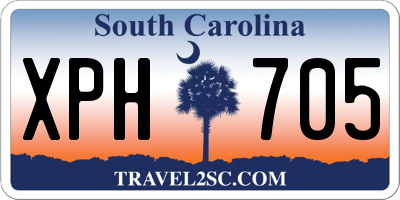 SC license plate XPH705