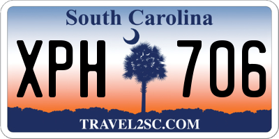 SC license plate XPH706
