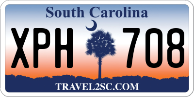 SC license plate XPH708