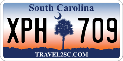 SC license plate XPH709