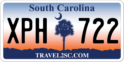 SC license plate XPH722