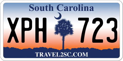 SC license plate XPH723