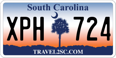 SC license plate XPH724