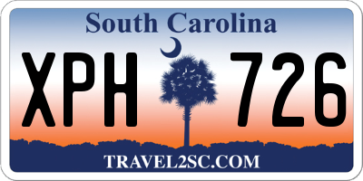 SC license plate XPH726