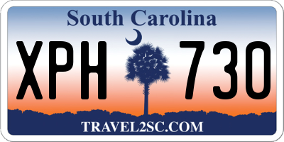 SC license plate XPH730