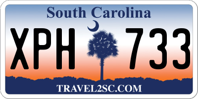 SC license plate XPH733