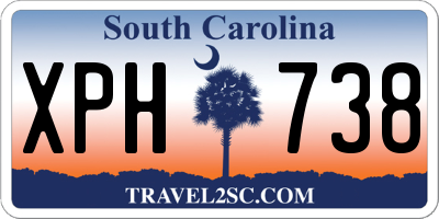 SC license plate XPH738