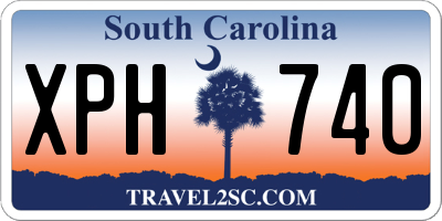 SC license plate XPH740