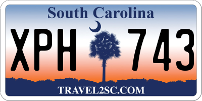 SC license plate XPH743