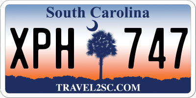 SC license plate XPH747