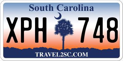 SC license plate XPH748