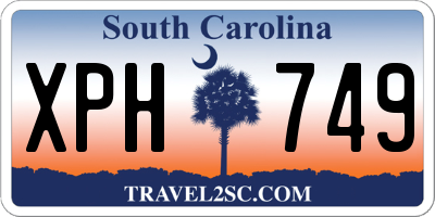 SC license plate XPH749