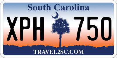 SC license plate XPH750