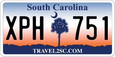 SC license plate XPH751