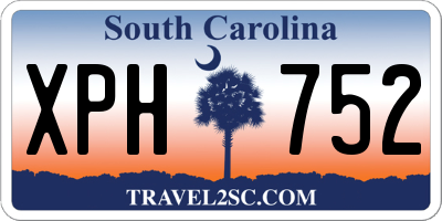 SC license plate XPH752