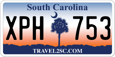 SC license plate XPH753
