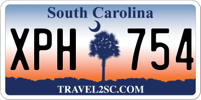 SC license plate XPH754