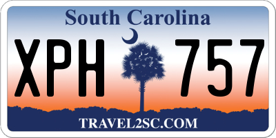 SC license plate XPH757