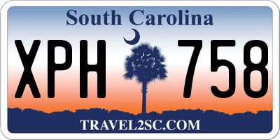 SC license plate XPH758