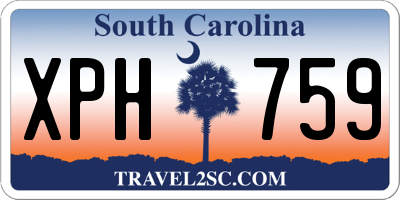 SC license plate XPH759
