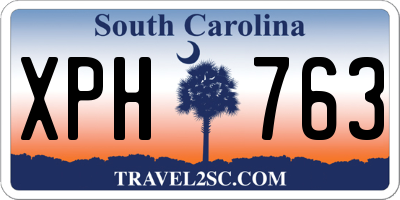 SC license plate XPH763