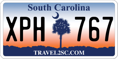 SC license plate XPH767
