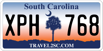 SC license plate XPH768