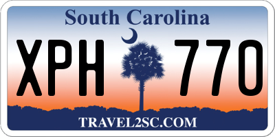 SC license plate XPH770