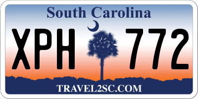 SC license plate XPH772