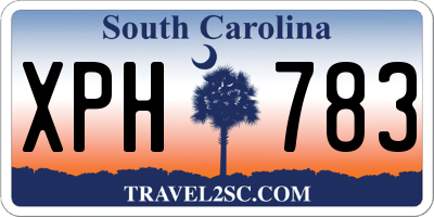 SC license plate XPH783
