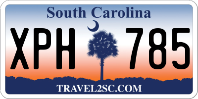 SC license plate XPH785