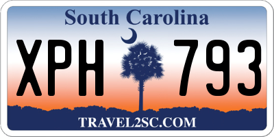 SC license plate XPH793