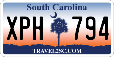 SC license plate XPH794