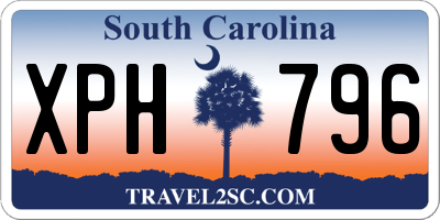 SC license plate XPH796