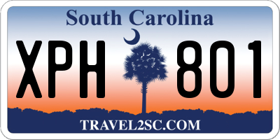 SC license plate XPH801
