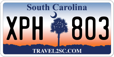 SC license plate XPH803