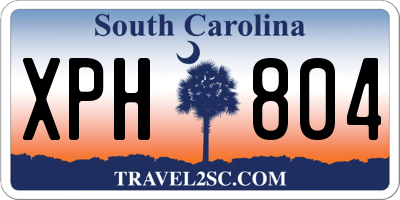 SC license plate XPH804