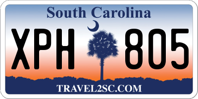 SC license plate XPH805
