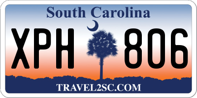 SC license plate XPH806