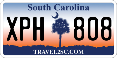 SC license plate XPH808
