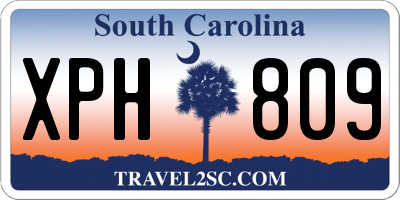 SC license plate XPH809
