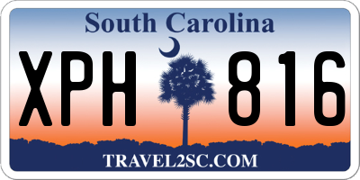 SC license plate XPH816