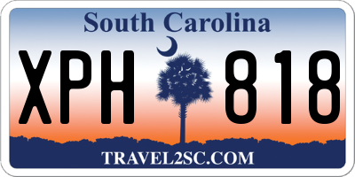 SC license plate XPH818