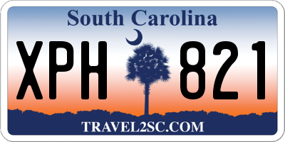 SC license plate XPH821