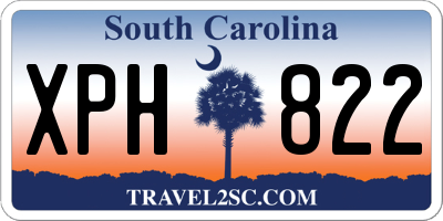 SC license plate XPH822