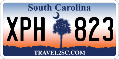 SC license plate XPH823