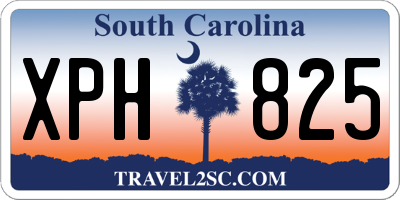 SC license plate XPH825