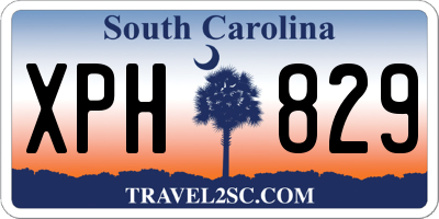 SC license plate XPH829