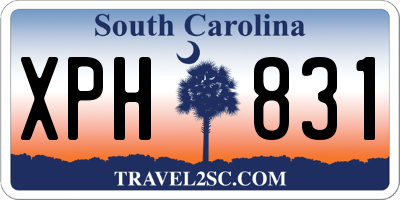 SC license plate XPH831